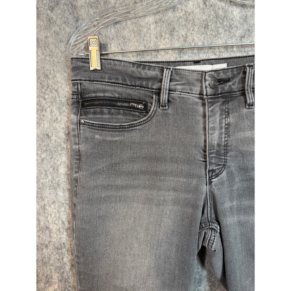 EUC Athleta Womens Gray Scupltek Stretch Raw Hem Skinny Jeans - Size 8P - Picture 2 of 10